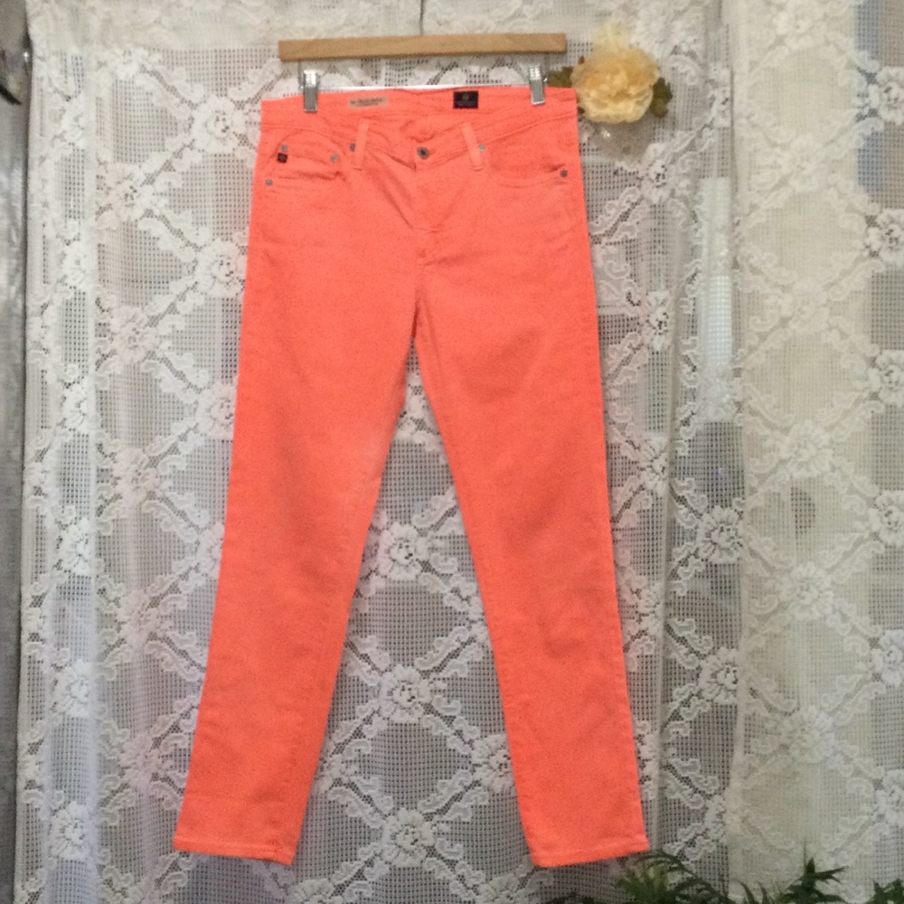 AG Adriano Goldschmied Stevie Slim Straight Ankle Jeans Women's Size 30 Pink